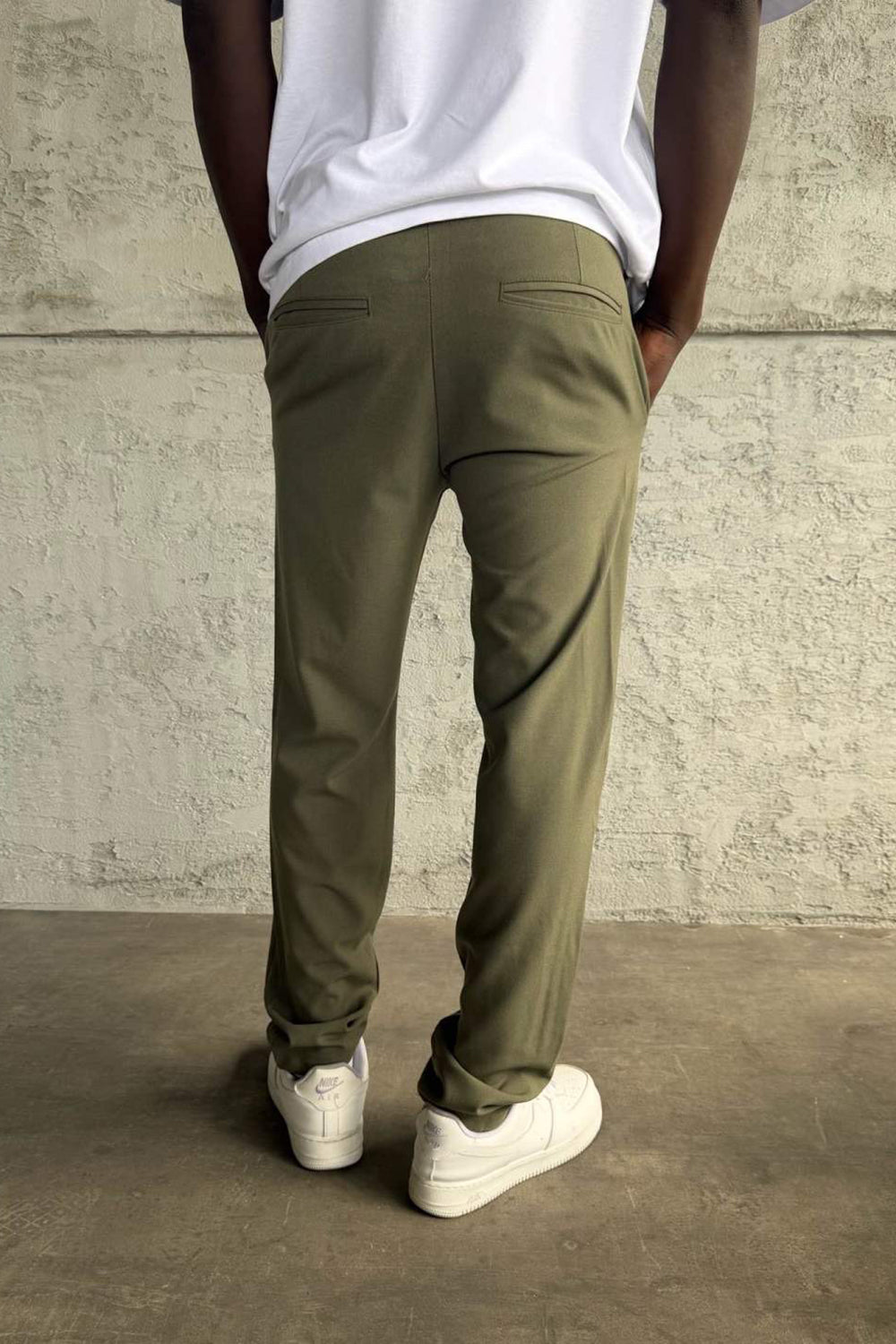 Urban Slim Fit Υφασμάτινο Παντελόνι- Χακί