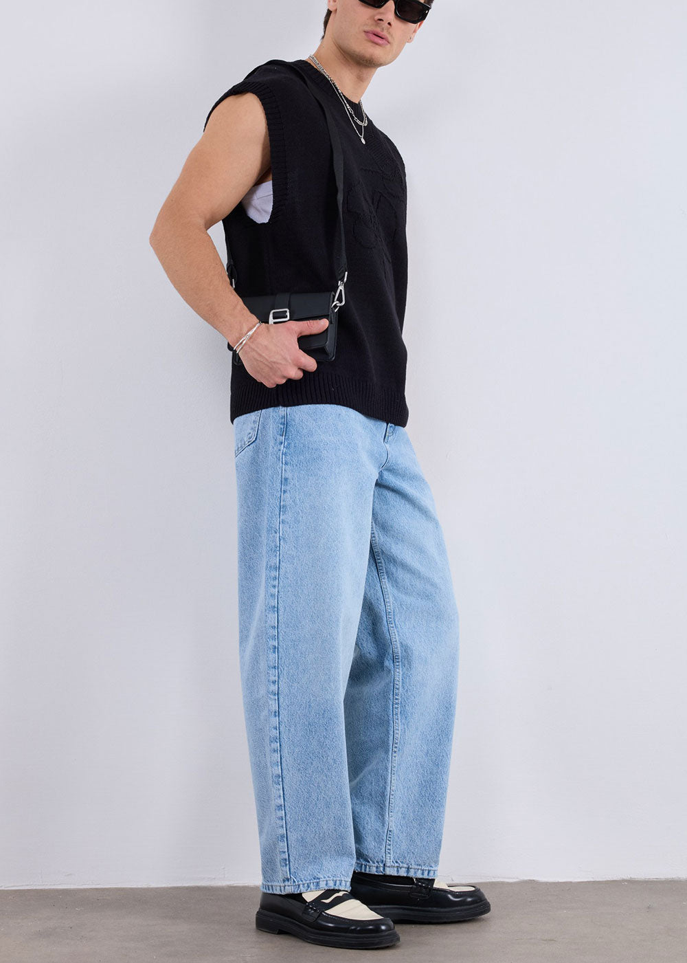 Oversized Πλεκτό Γιλέκο Orchid – Μαύρο – 7