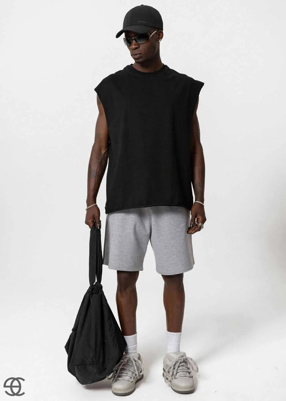 Basic Oversized Αμάνικο T-Shirt - Μαύρο – 6