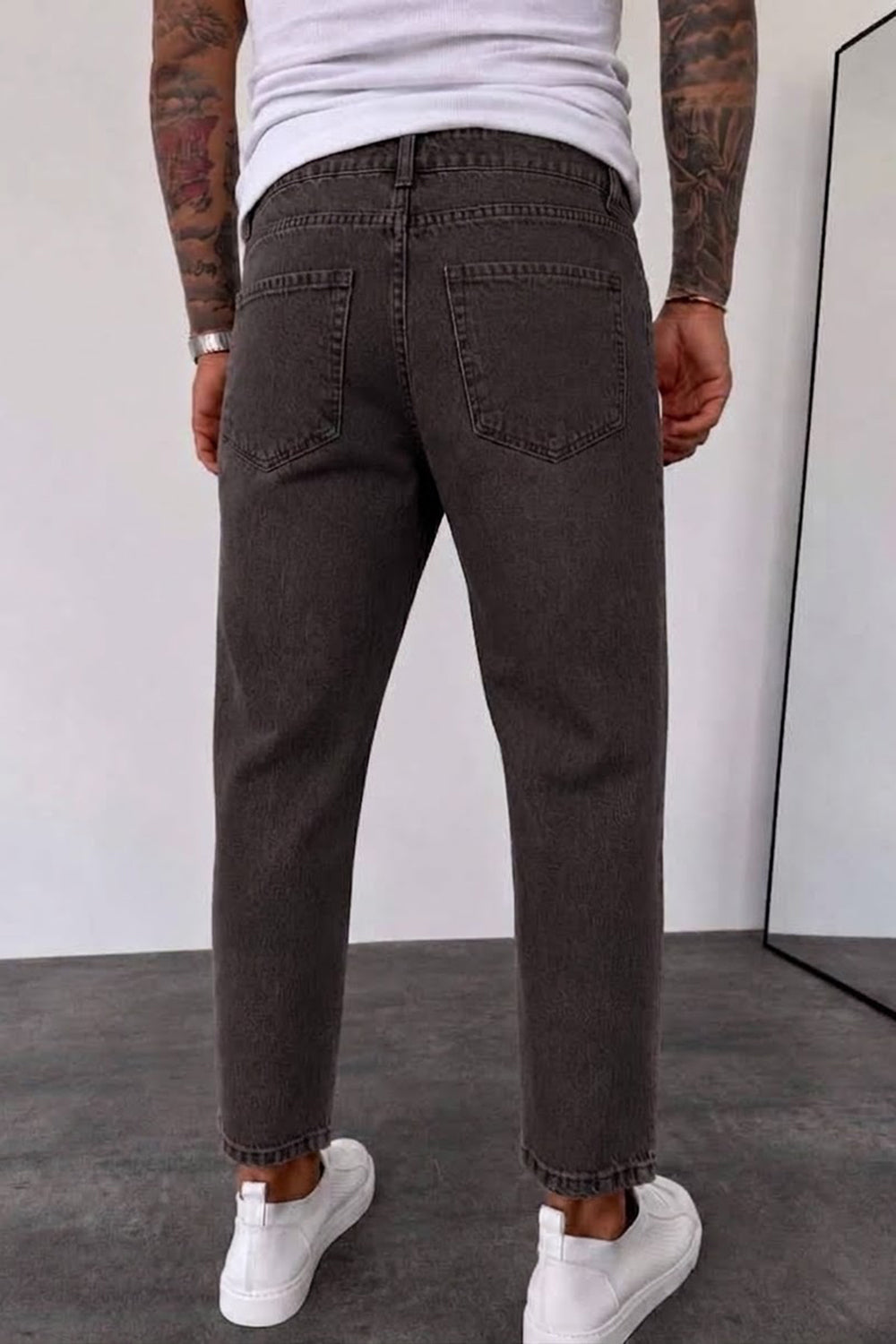 Παντελόνι Τζιν Loose Fit – Σκούρο Καφέ