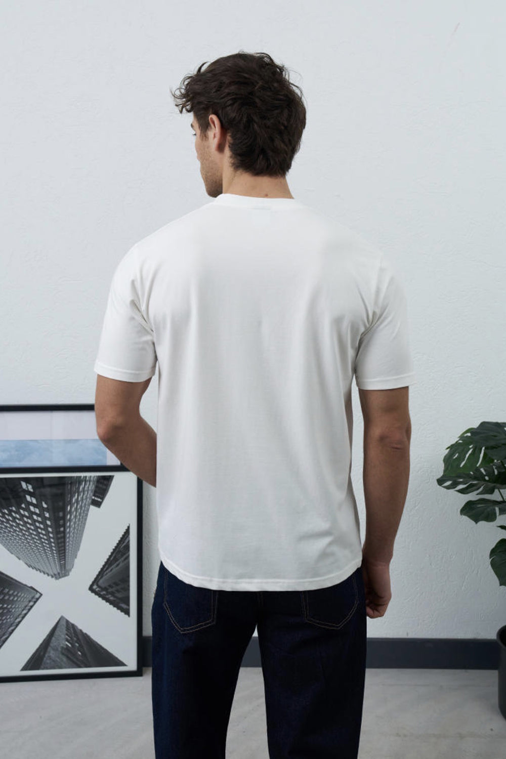 Βαμβακερό Μπλουζάκι Heavy Cotton Relaxed – Λευκό