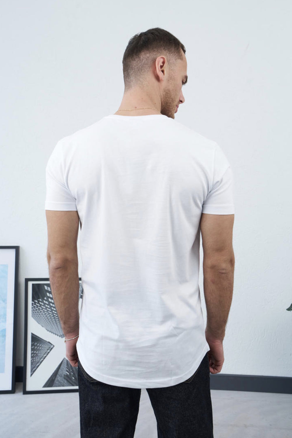 Βαμβακερό Μπλουζάκι Basic Crewneck – Λευκό