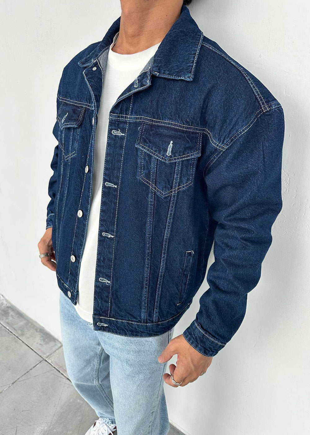Τζιν Μπουφάν Denim Jacket Relaxed-Fit Boxy – Μπλε – 2