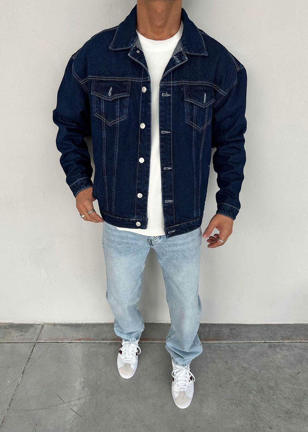 Τζιν Μπουφάν Denim Jacket Relaxed-Fit Boxy – Μπλε – 3