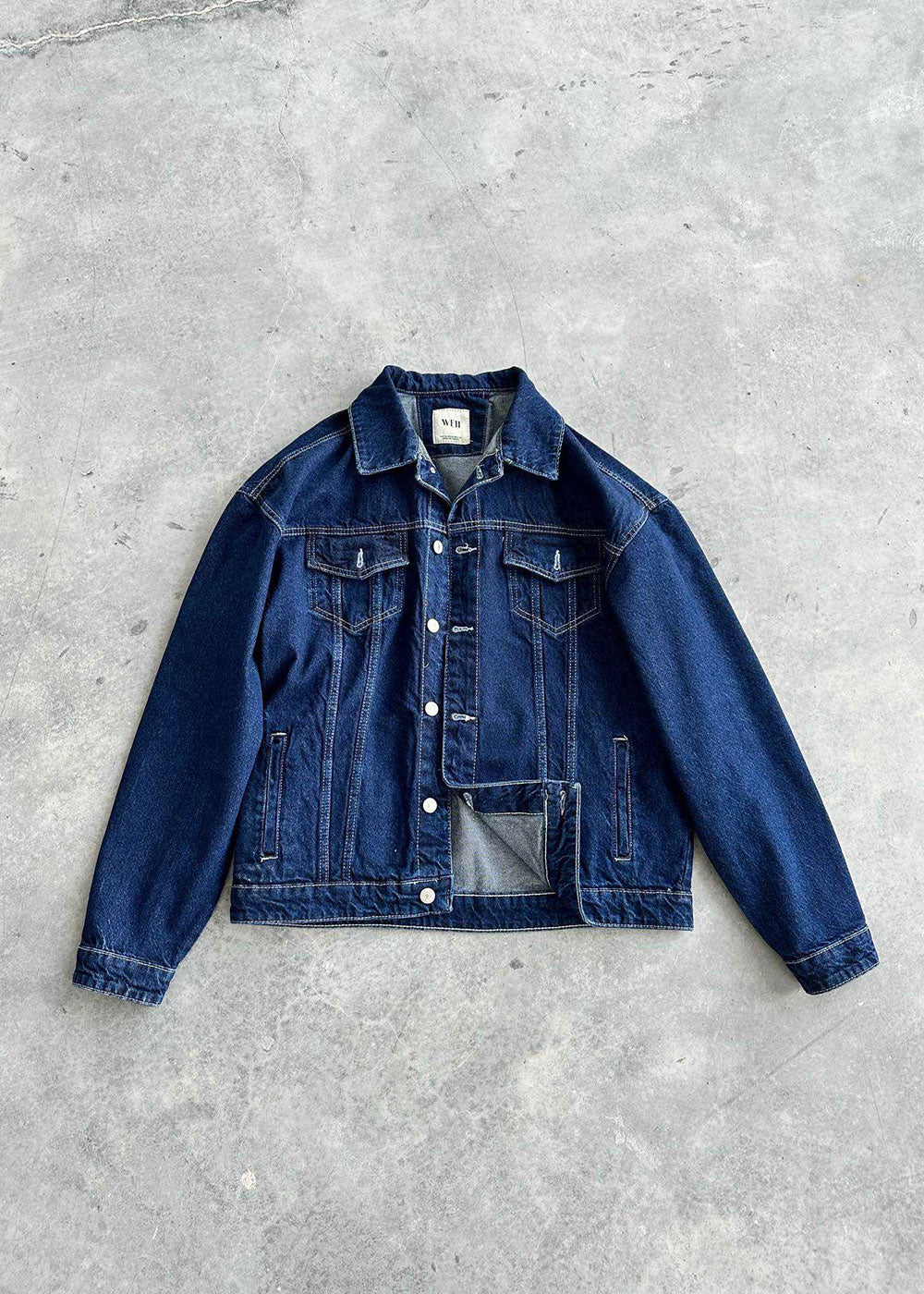 Τζιν Μπουφάν Denim Jacket Relaxed-Fit Boxy – Μπλε – 4