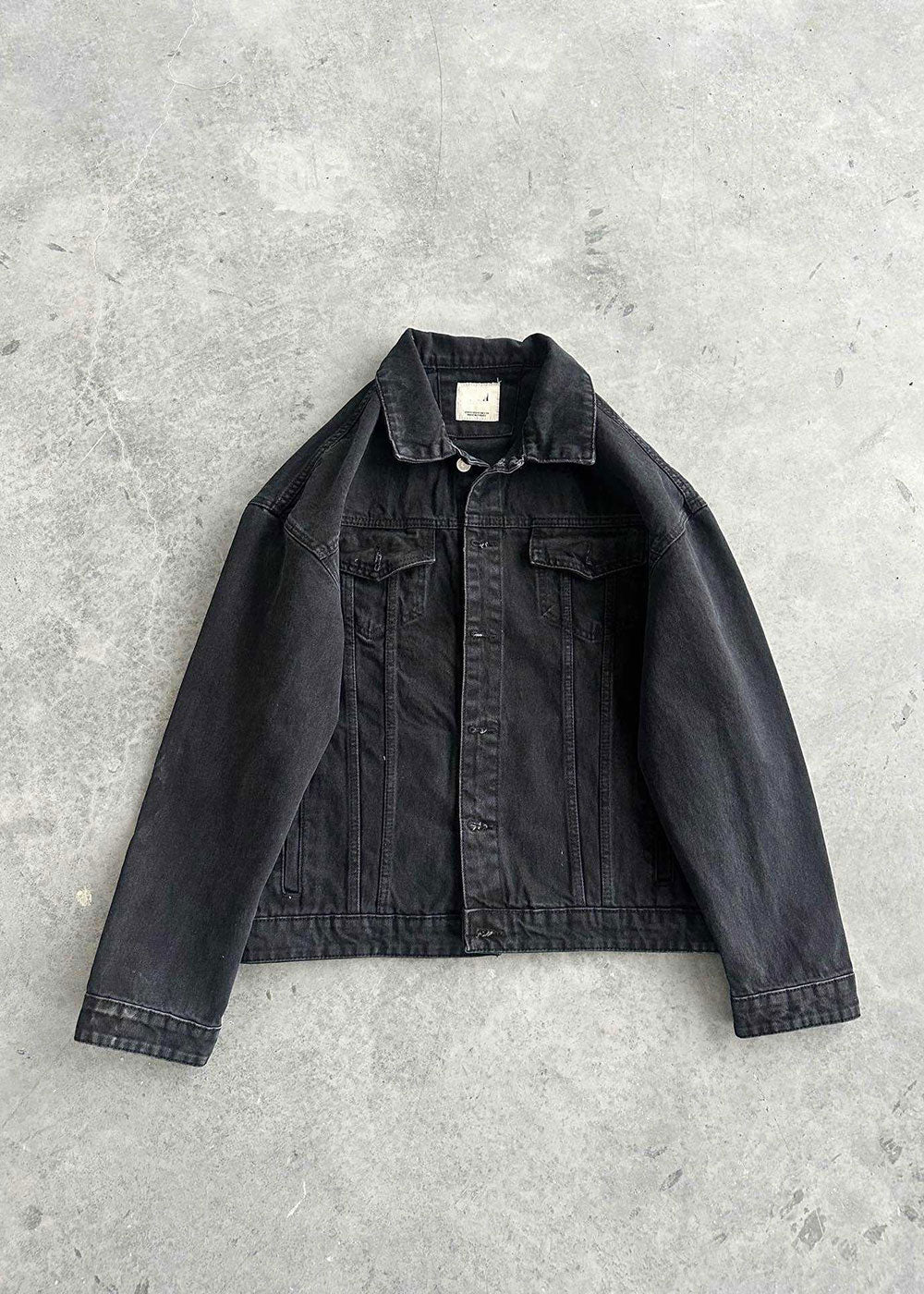 Denim Jacket Relaxed-Fit Boxy – Γκρι – 2