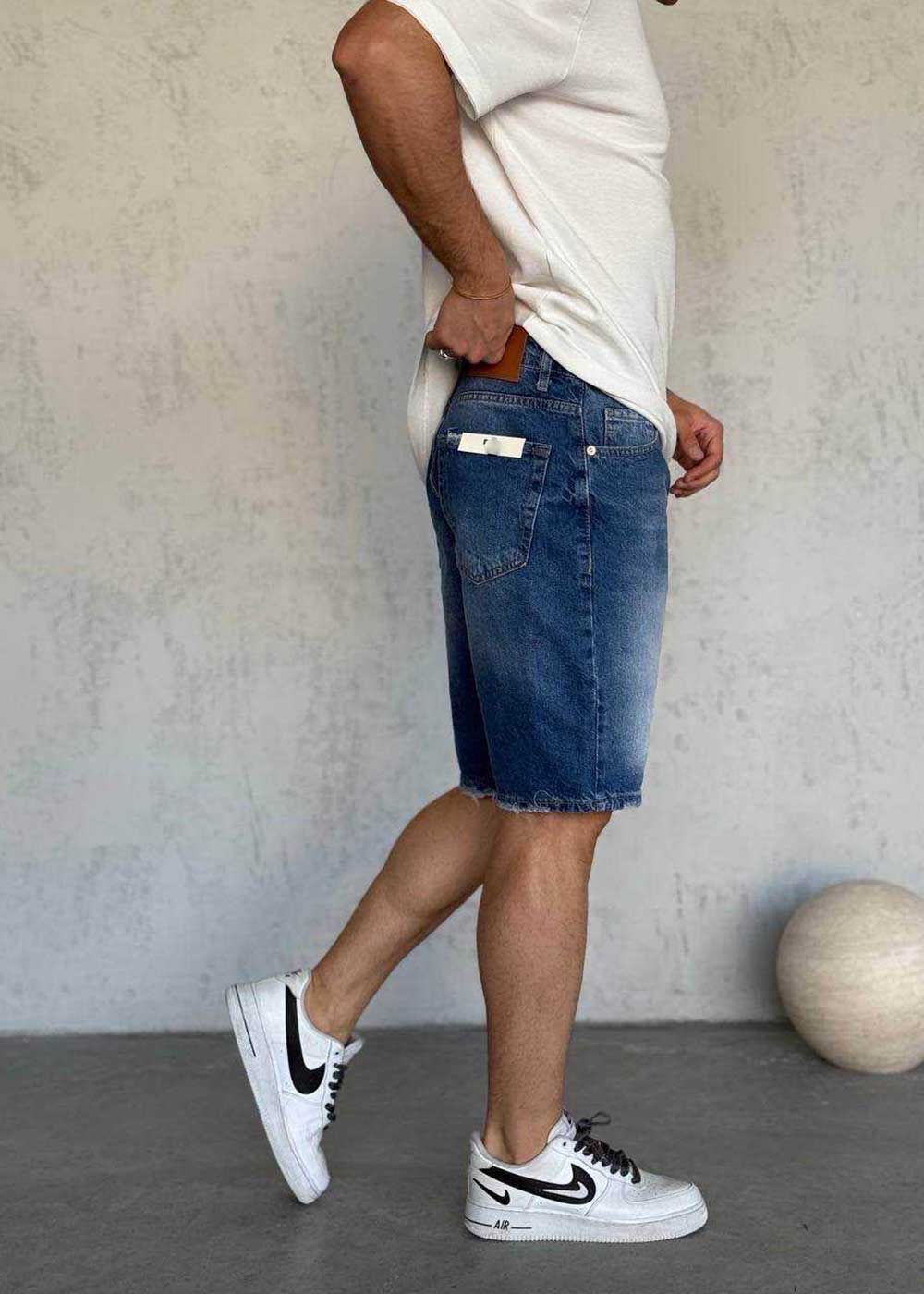Denim Βερμούδα Relax - Ξεβαμμένο Μπλε – 2