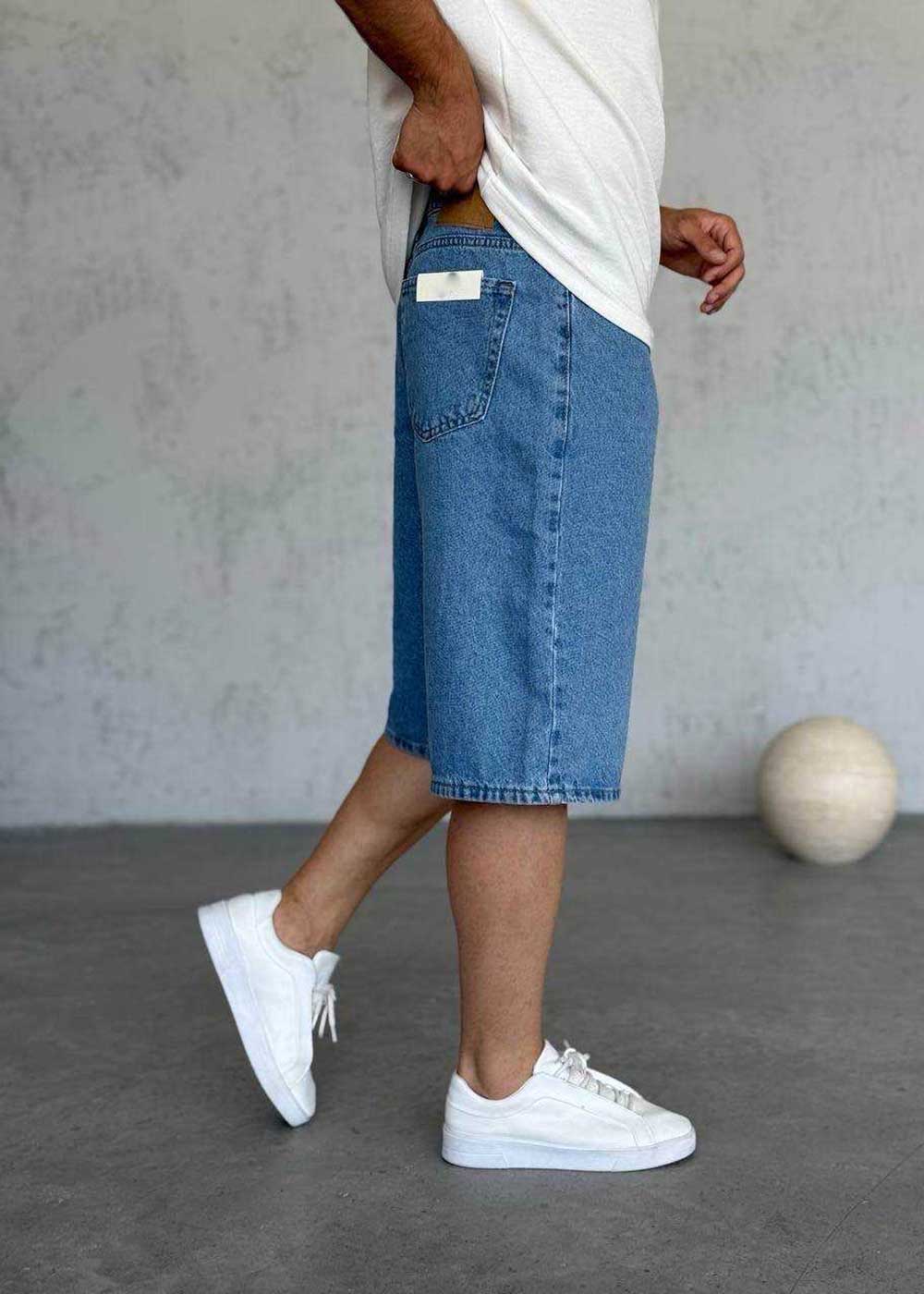 Baggy Βερμούδα Denim - Μπλε – 2