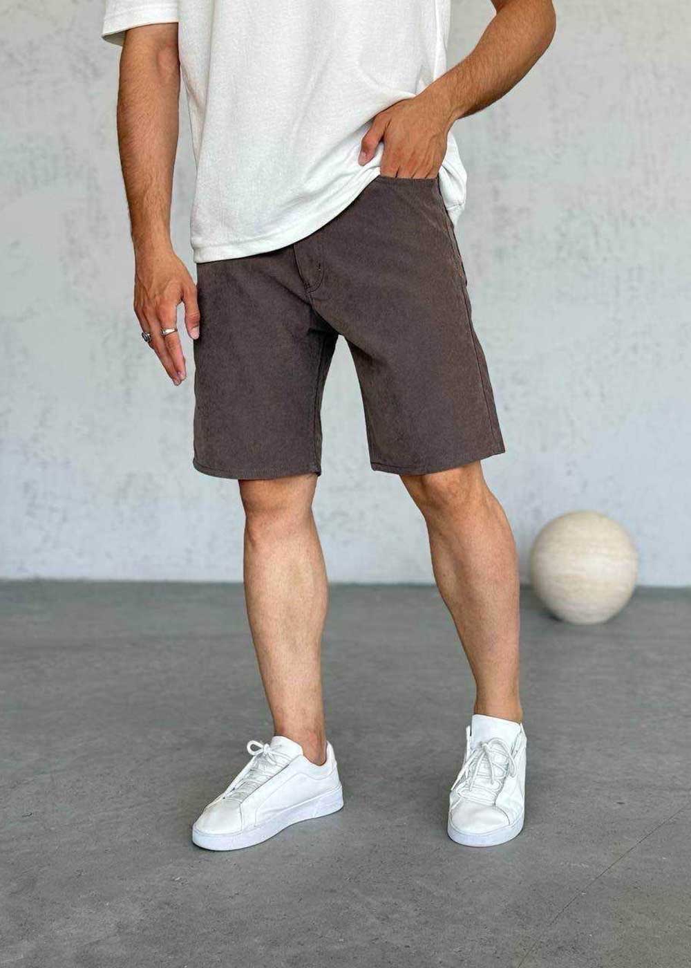 Βερμούδα Denim Soft-Touch Studio –Μπεζ Βιζόν – 3