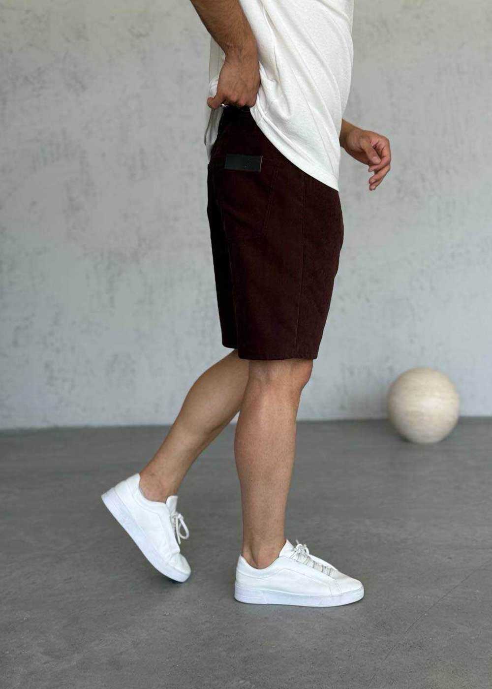 Βερμούδα Denim Soft-Touch Studio – Καφέ – 2
