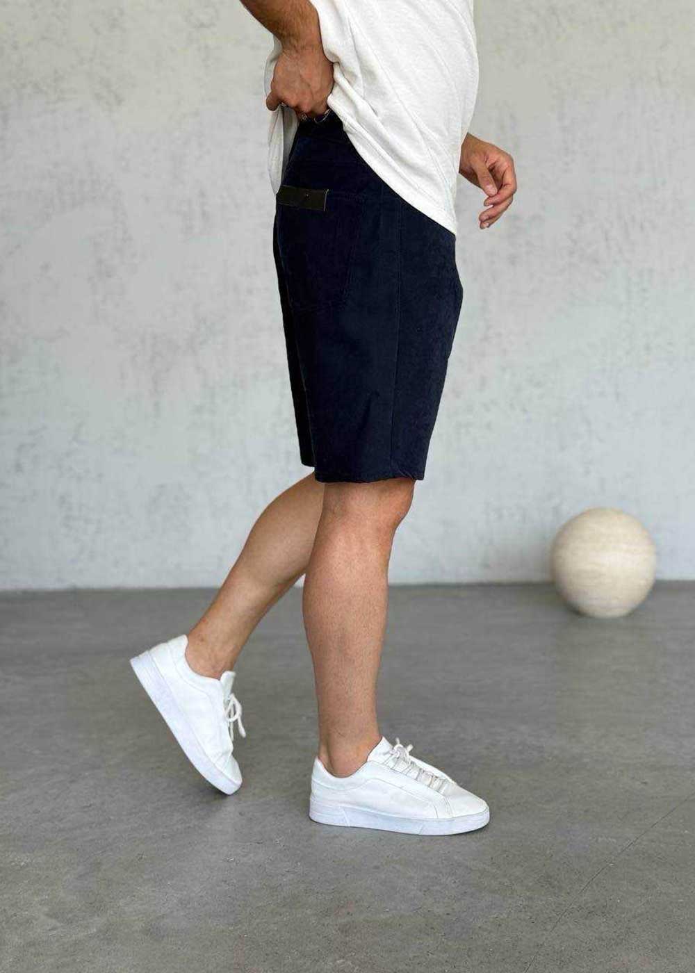 Βερμούδα Denim Soft-Touch Studio – Σκούρο Μπλε – 2