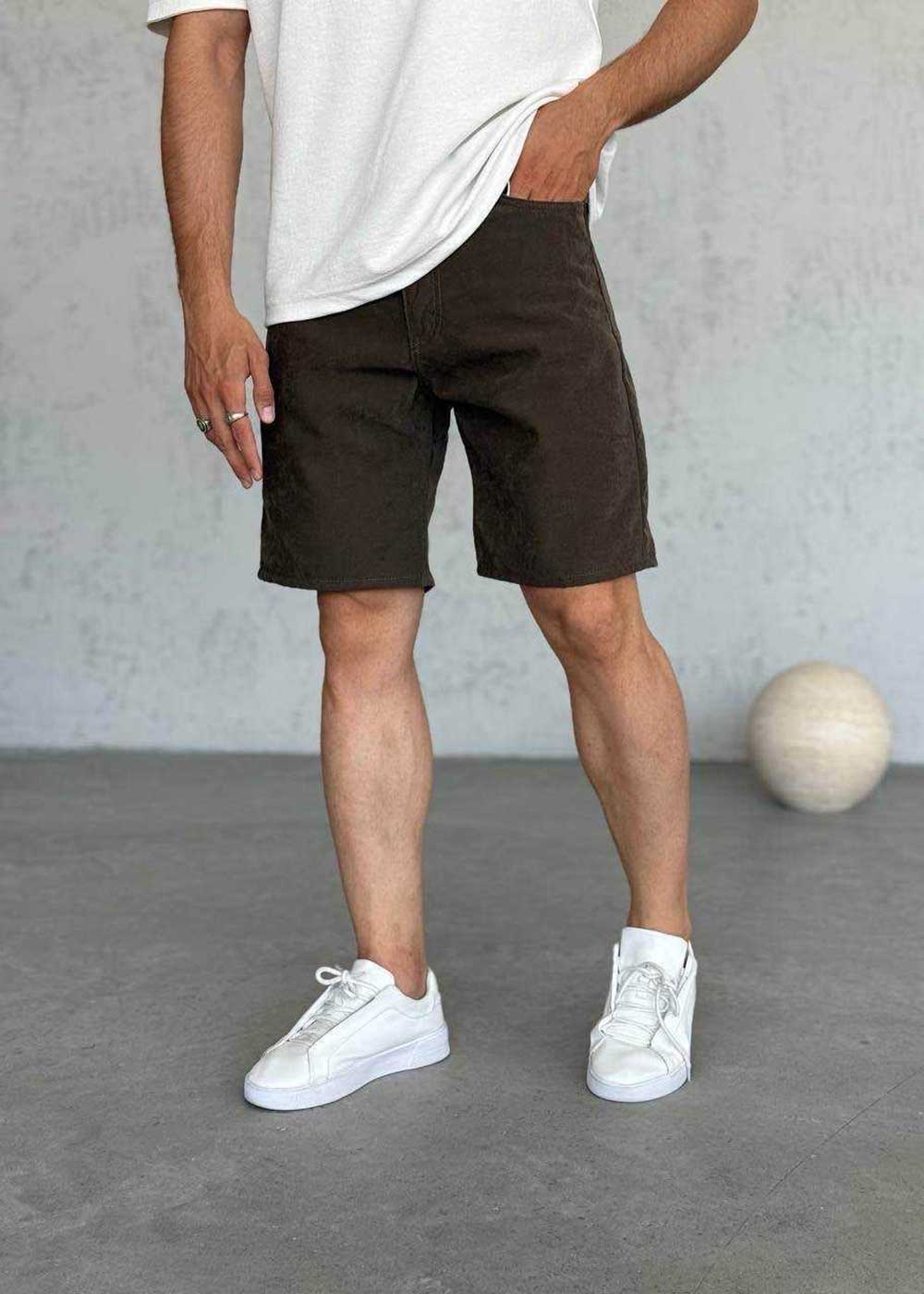 Βερμούδα Denim Soft-Touch Studio – Χακί – 3