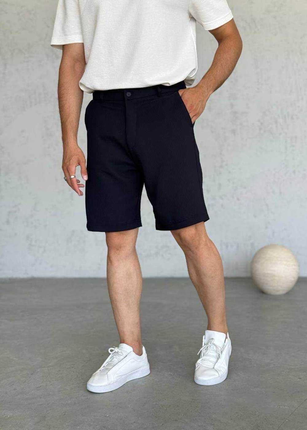 Βερμούδα Ριπ Tailored Pique-Cord Studio – Σκούρο Μπλε
