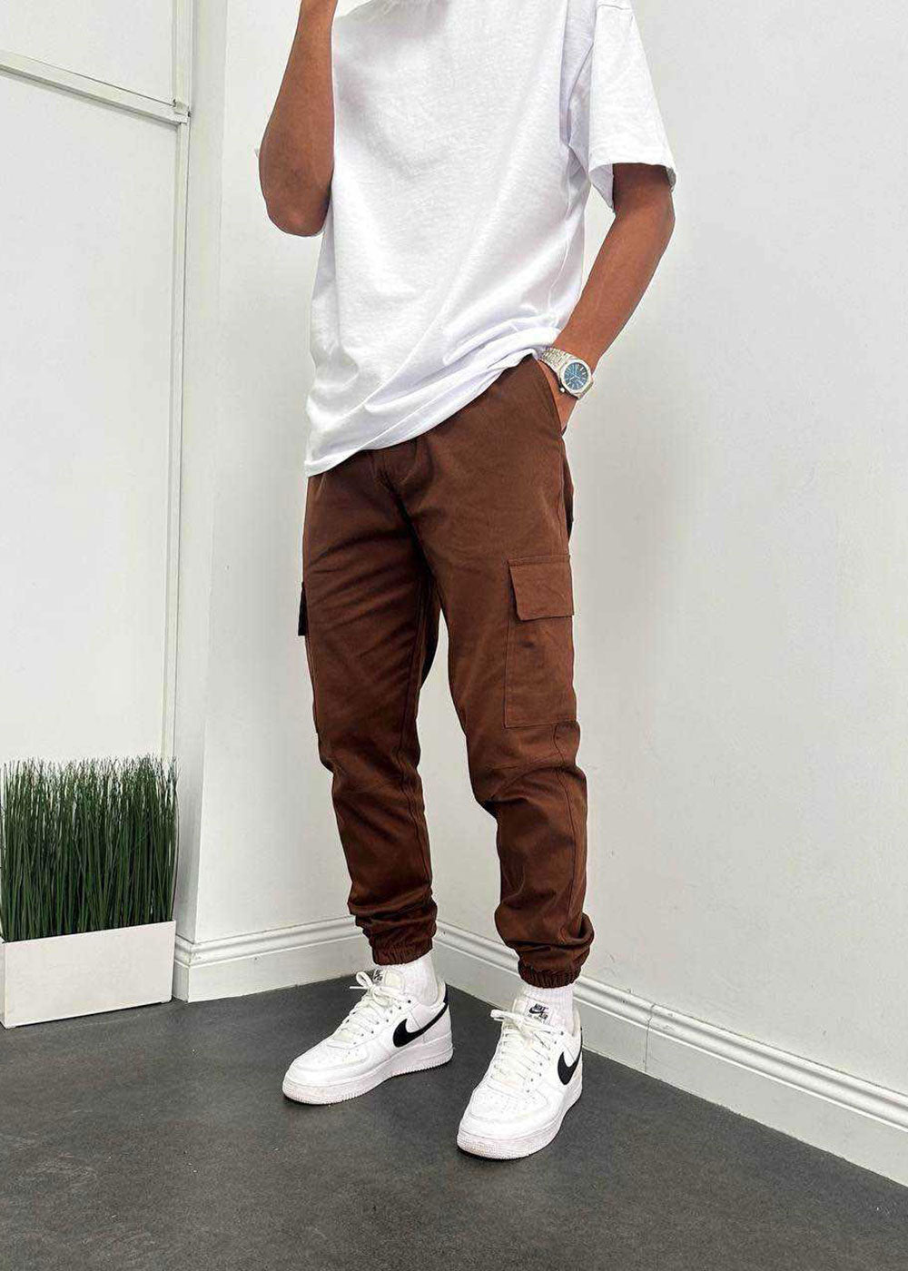 Παντελόνι Cargo Jogger Urban Utility – Καφέ