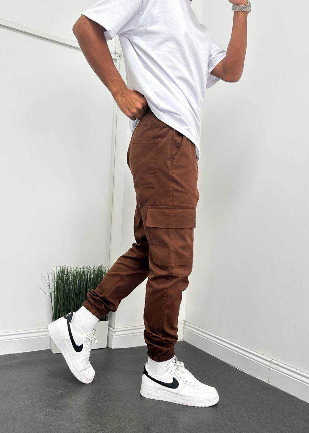 Παντελόνι Cargo Jogger Urban Utility – Καφέ – 3