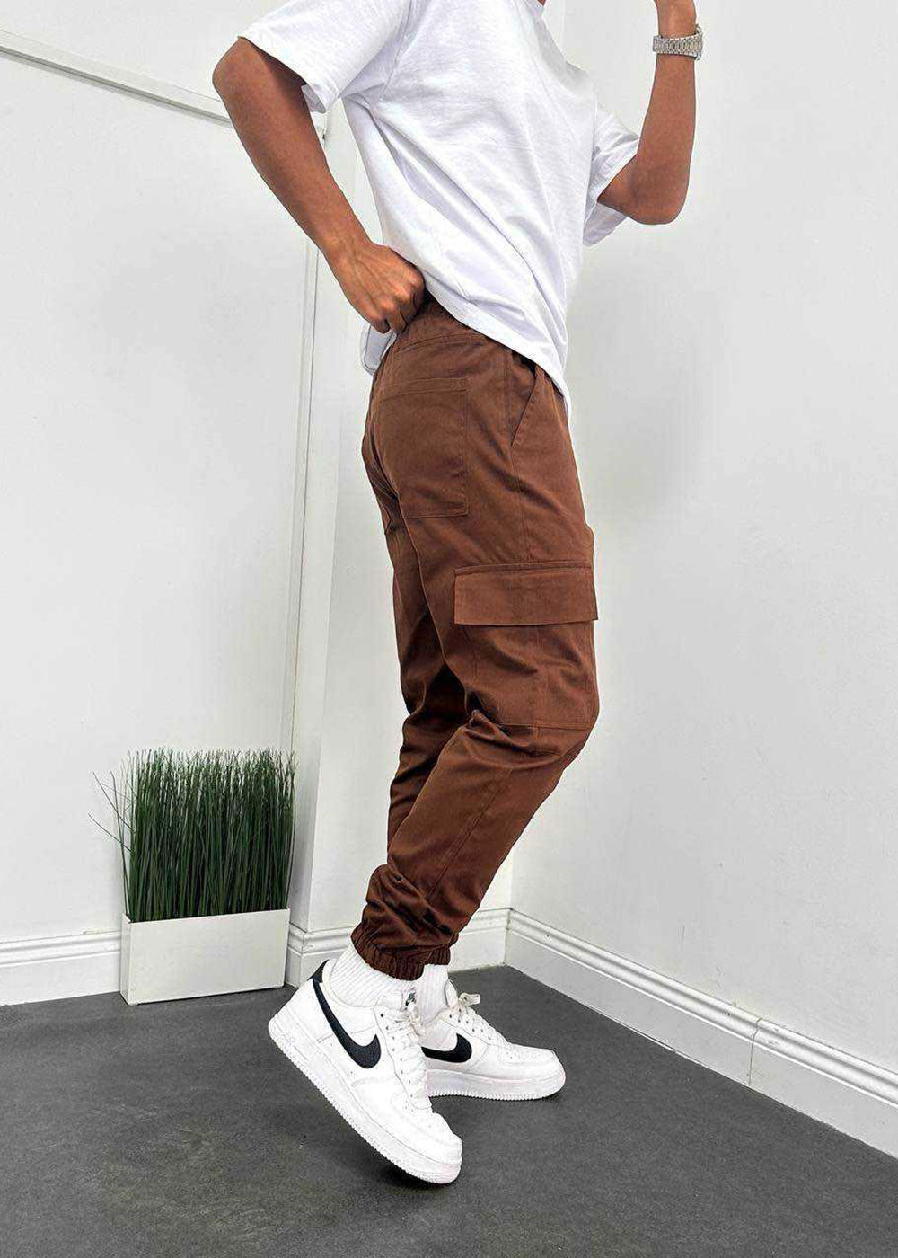 Παντελόνι Cargo Jogger Urban Utility – Καφέ – 2