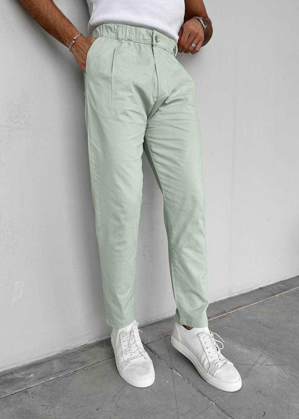Παντελόνι Chino Regular -Pleated Studio – Μιντ – 2