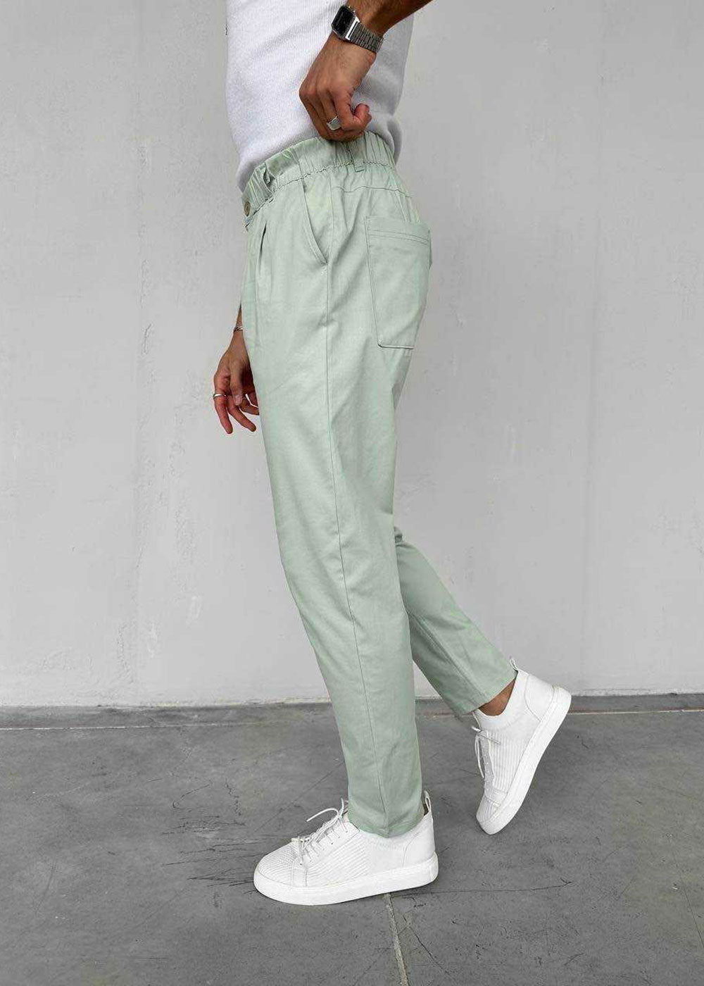 Παντελόνι Chino Regular -Pleated Studio – Μιντ – 3