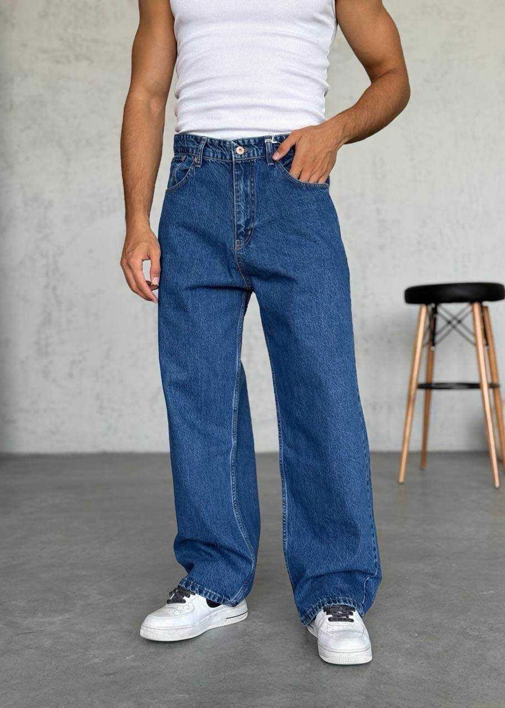 Παντελόνι Denim Baggy Skater Studio – Μπλε – 3