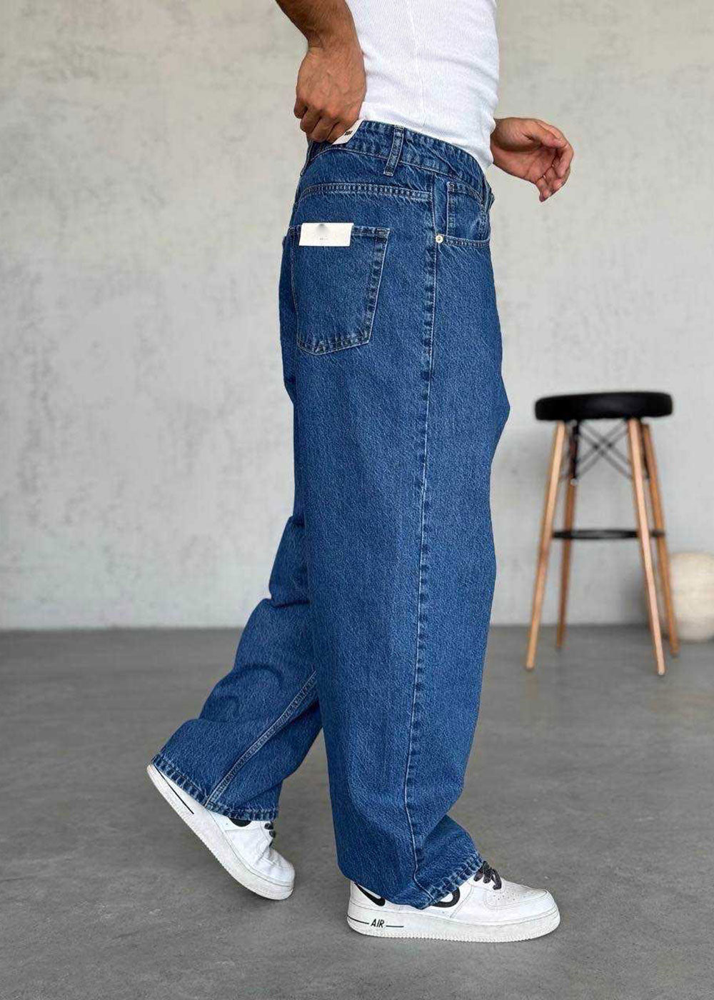 Παντελόνι Denim Baggy Skater Studio – Μπλε – 2