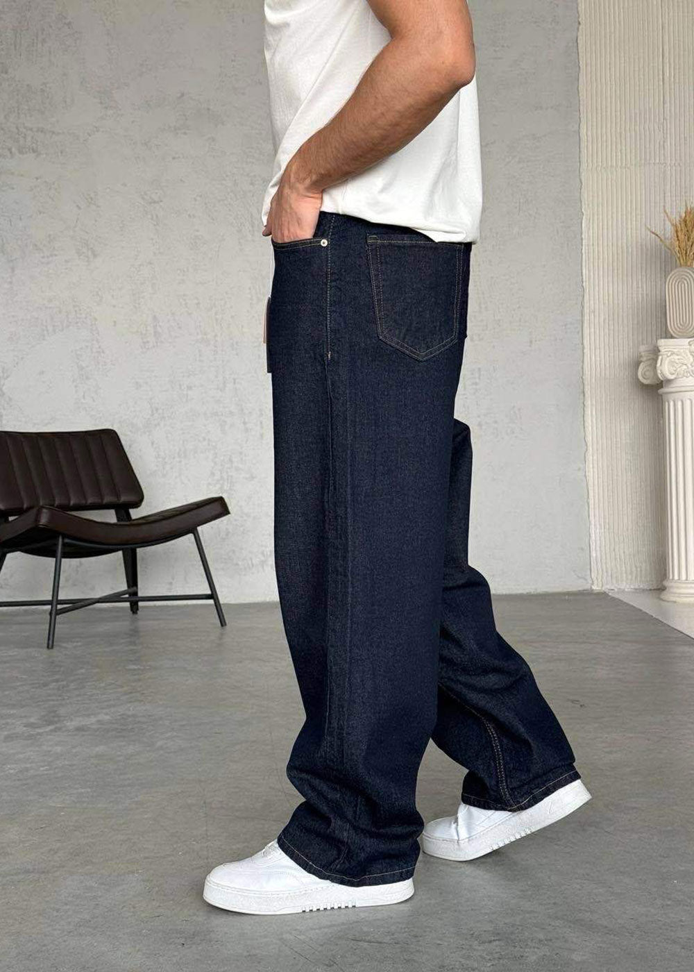 Παντελόνι Denim Baggy Skater Studio – Σκούρο Μπλε – 2