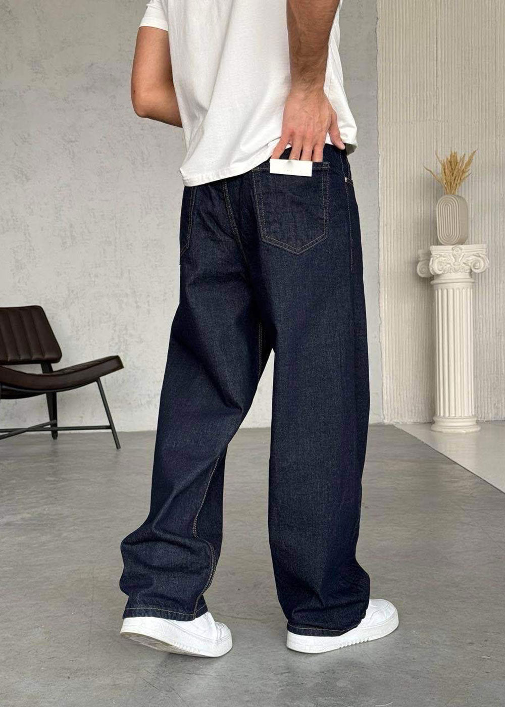 Παντελόνι Denim Baggy Skater Studio – Σκούρο Μπλε – 3