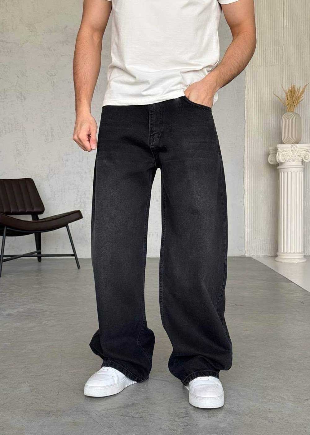 Παντελόνι Denim Baggy Skater Studio – Μαύρο