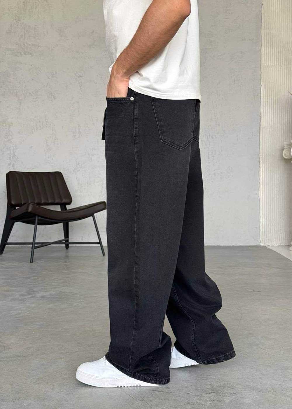 Παντελόνι Denim Baggy Skater Studio – Μαύρο – 2