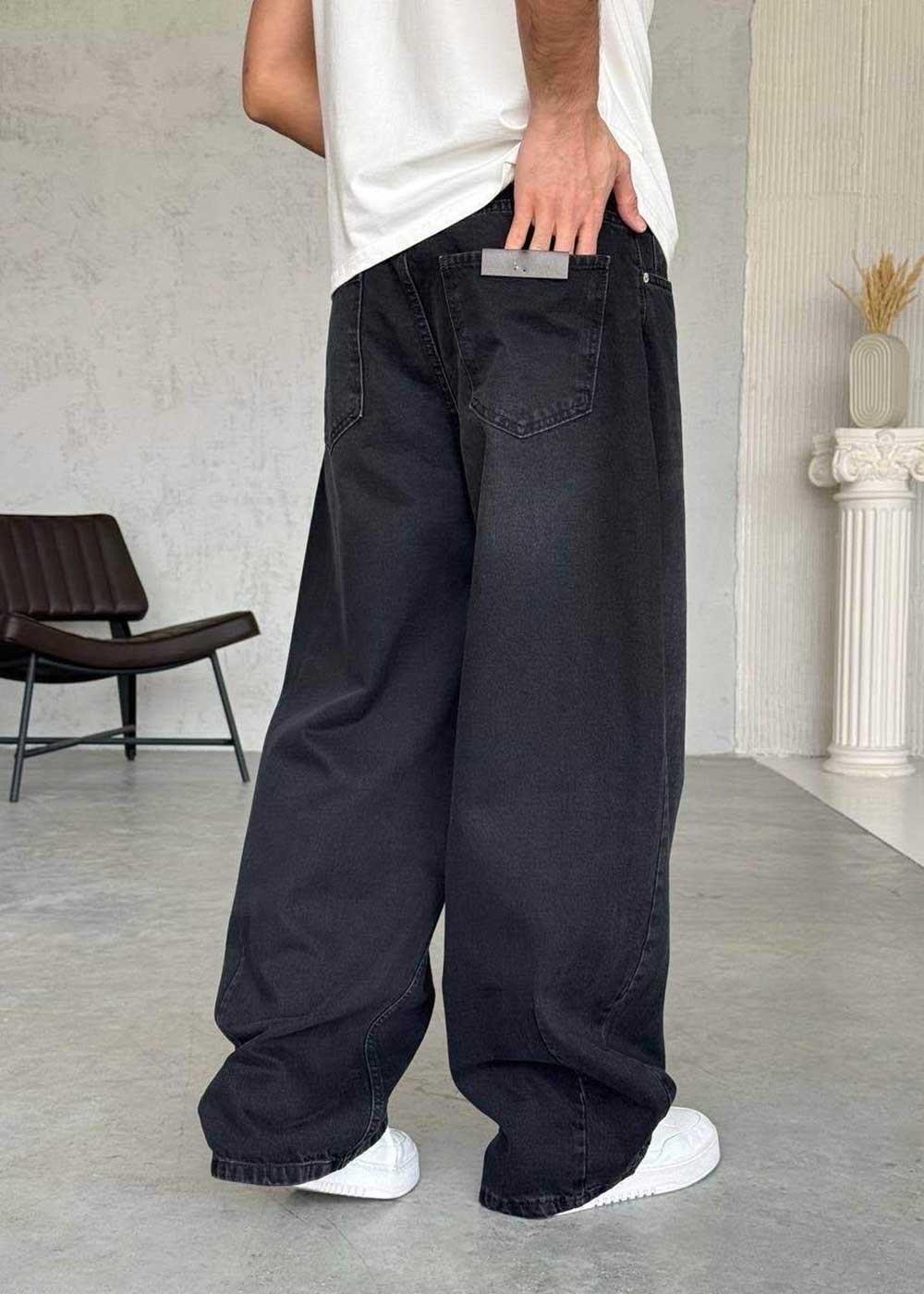 Παντελόνι Denim Baggy Skater Studio – Μαύρο – 3