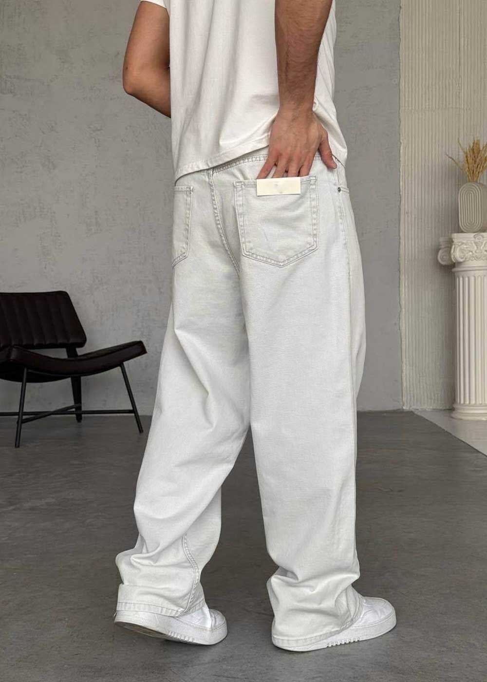 Τζιν Παντελόνι Baggy Skater Bleached Studio – Ice Grey – 3