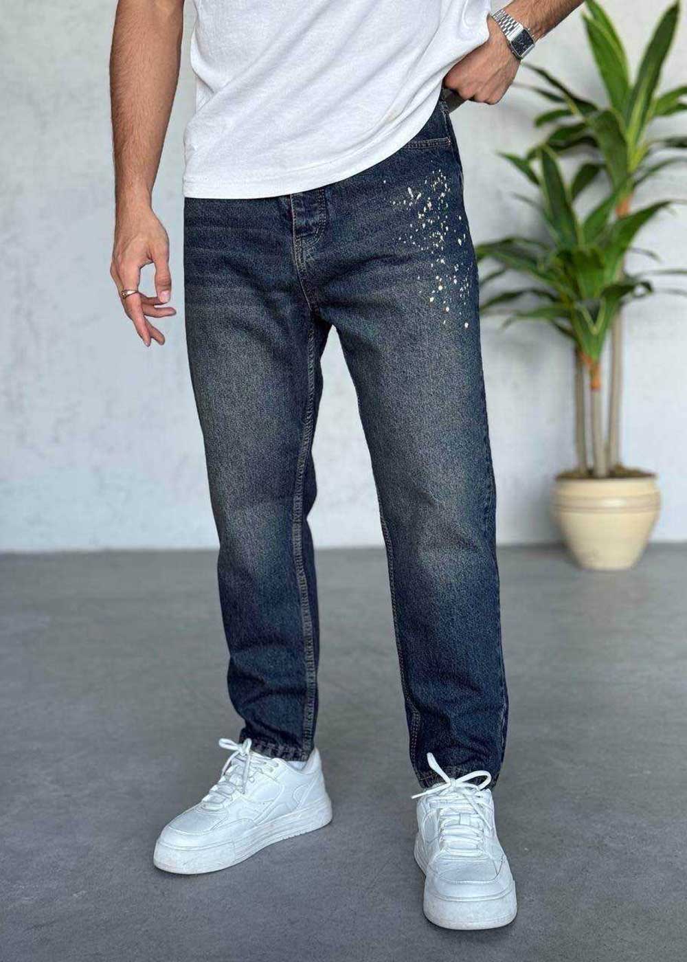 Παντελόνι Denim Loose Fit Splash-Art Studio - Μπλε