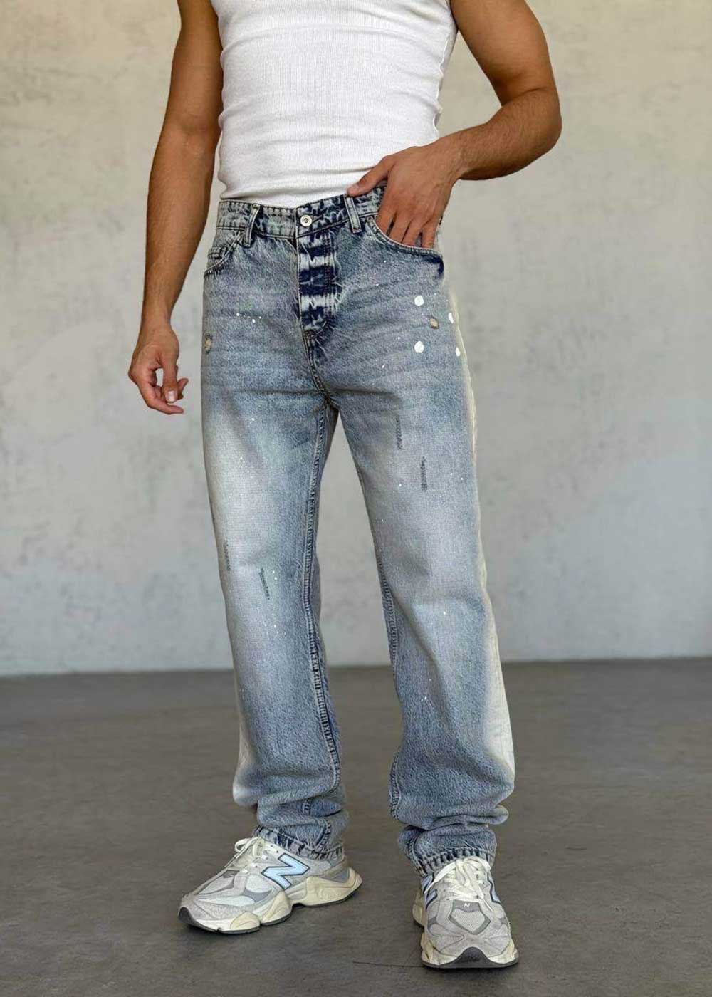 Παντελόνι Denim Ανοιχτόχρωμο Ξεβαμμένο Με Ελαφριές Φθορές (distressed)
