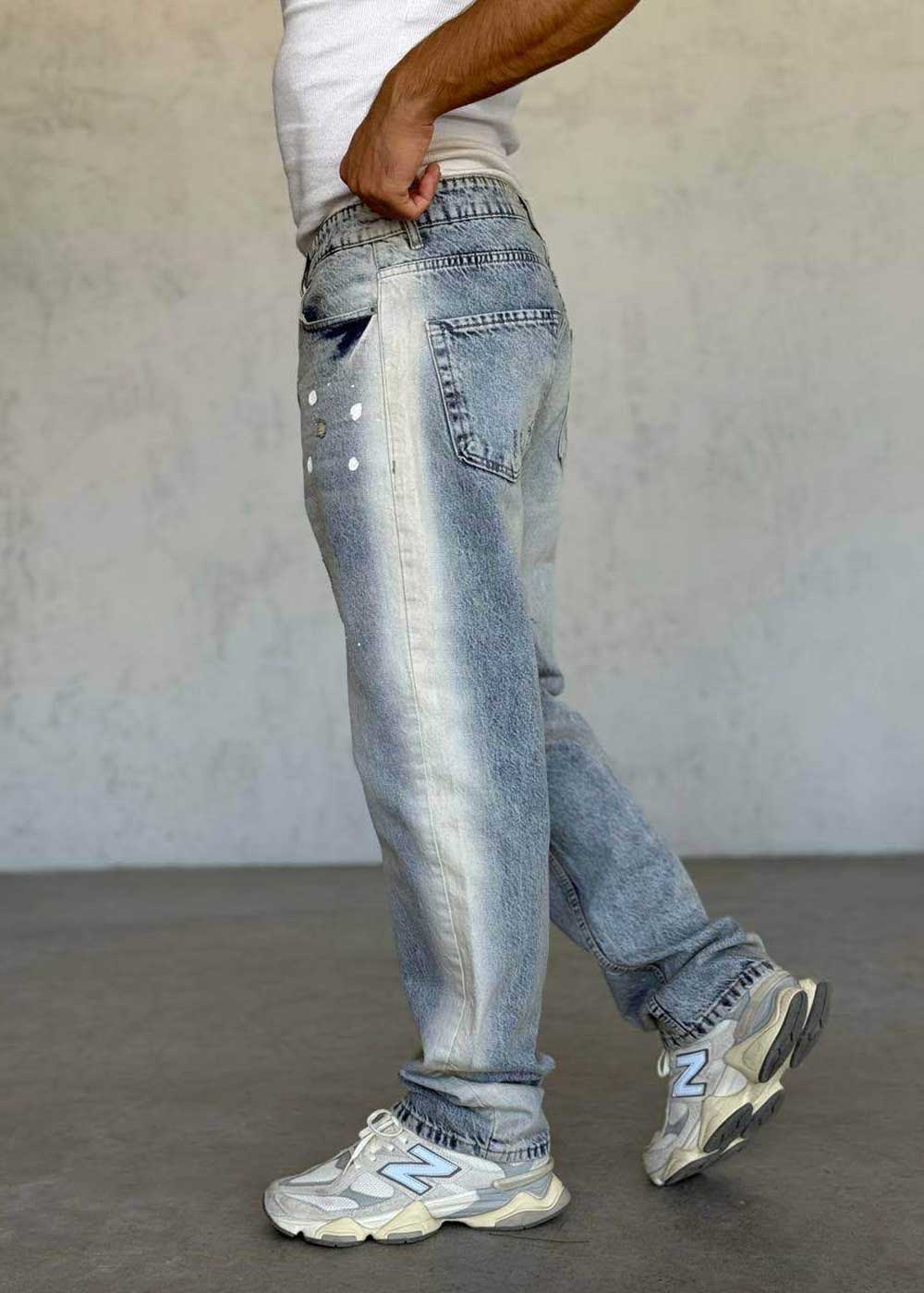 Παντελόνι Denim Ανοιχτόχρωμο Ξεβαμμένο Με Ελαφριές Φθορές (distressed)