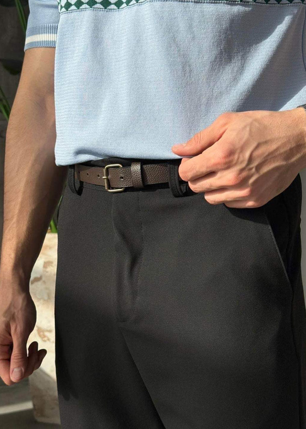 Baggy Παντελόνι Υφασμάτινο -Μαύρο – 3