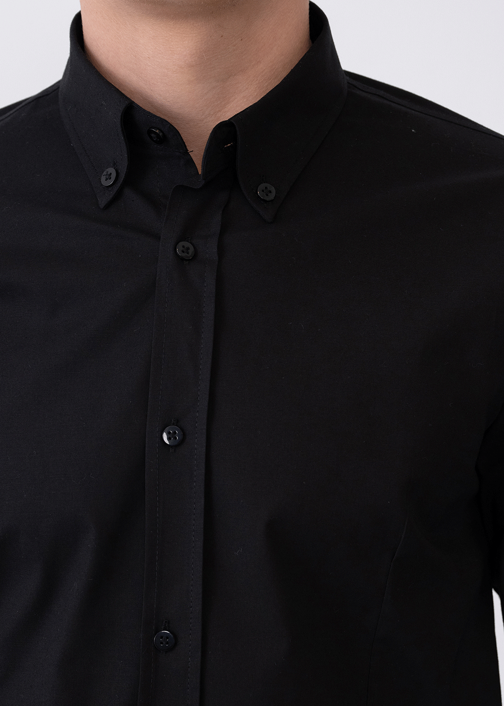 Πουκάμισο  Slim fit   – Μαύρο – 2