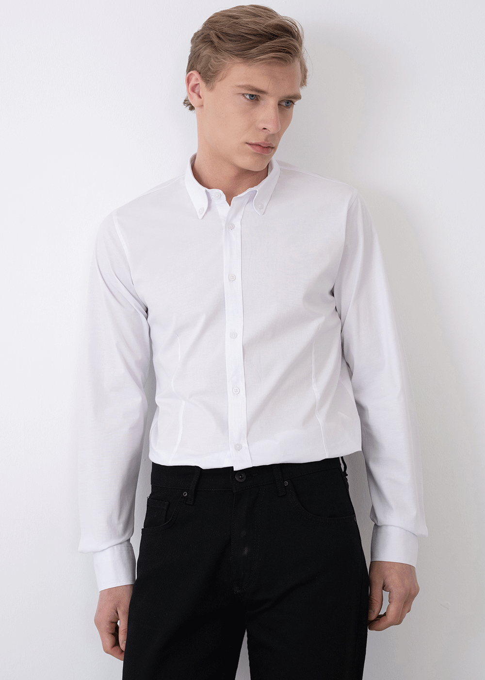 Πουκάμισο  Slim fit   – Λευκό – 5