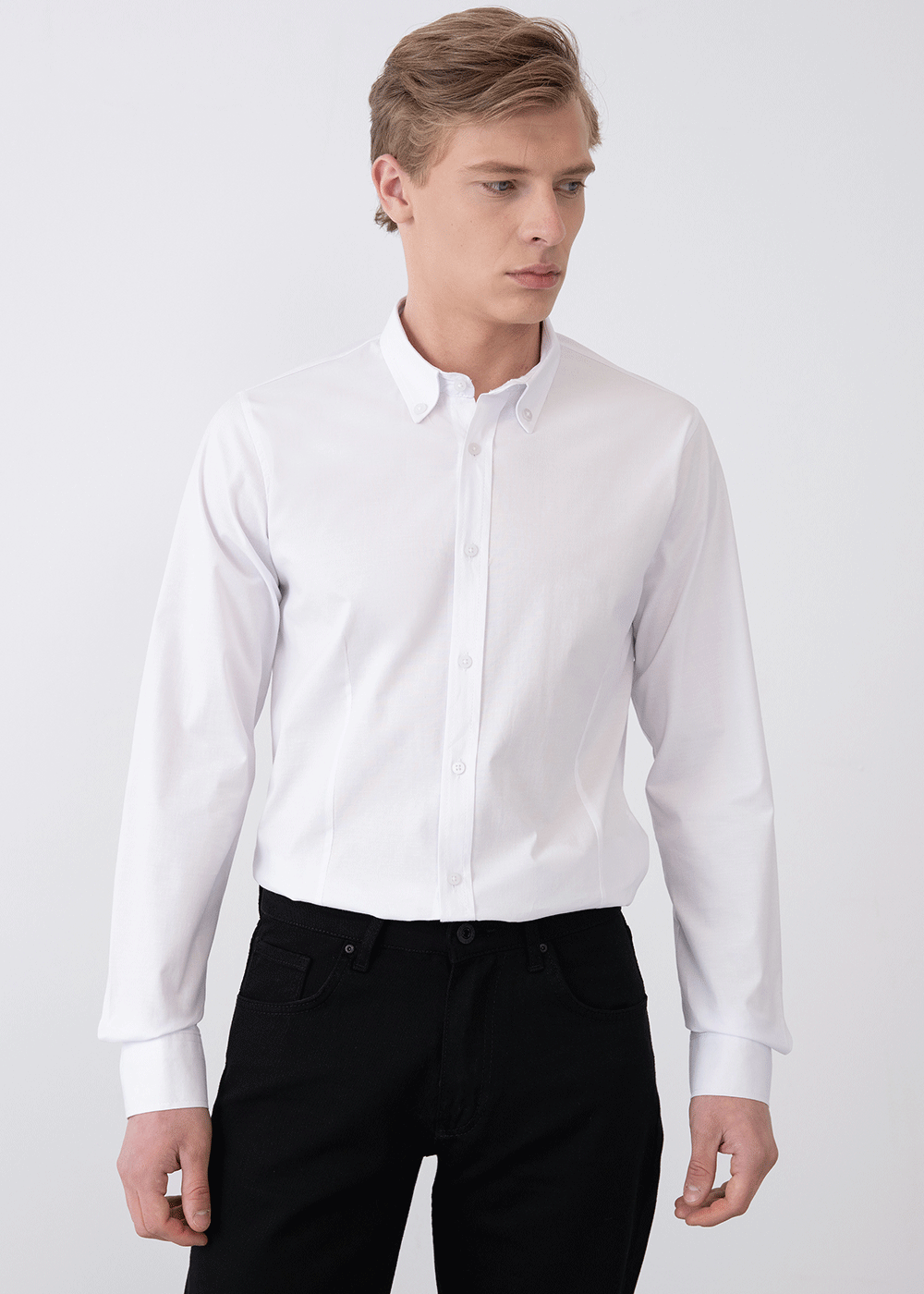 Πουκάμισο  Slim fit   – Λευκό – 3