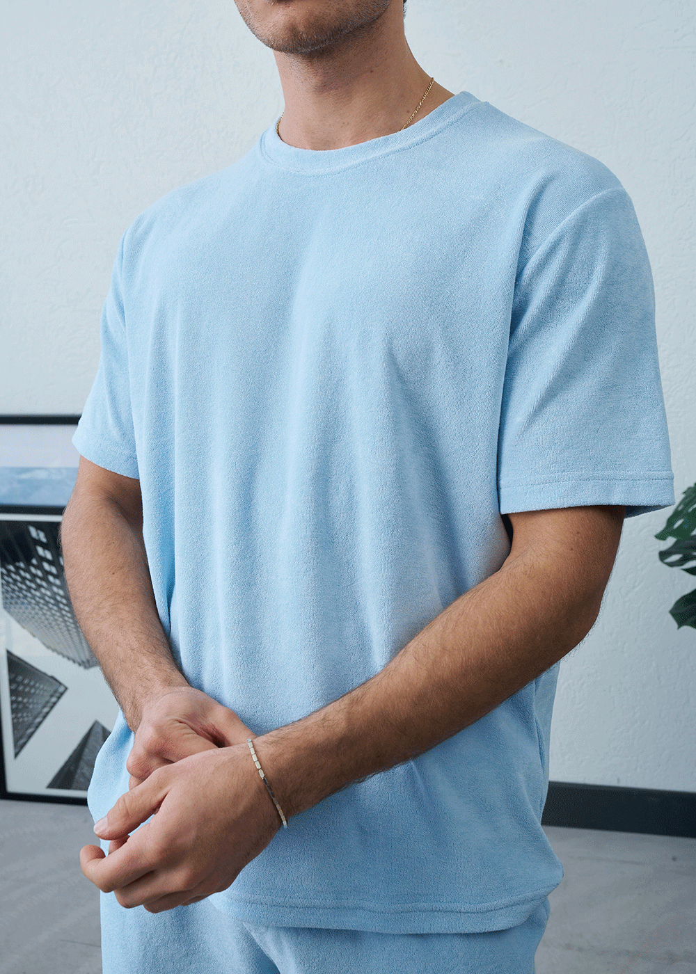 Πετσετέ Σετ Co-ord Terry Studio – Γαλάζιο – 2