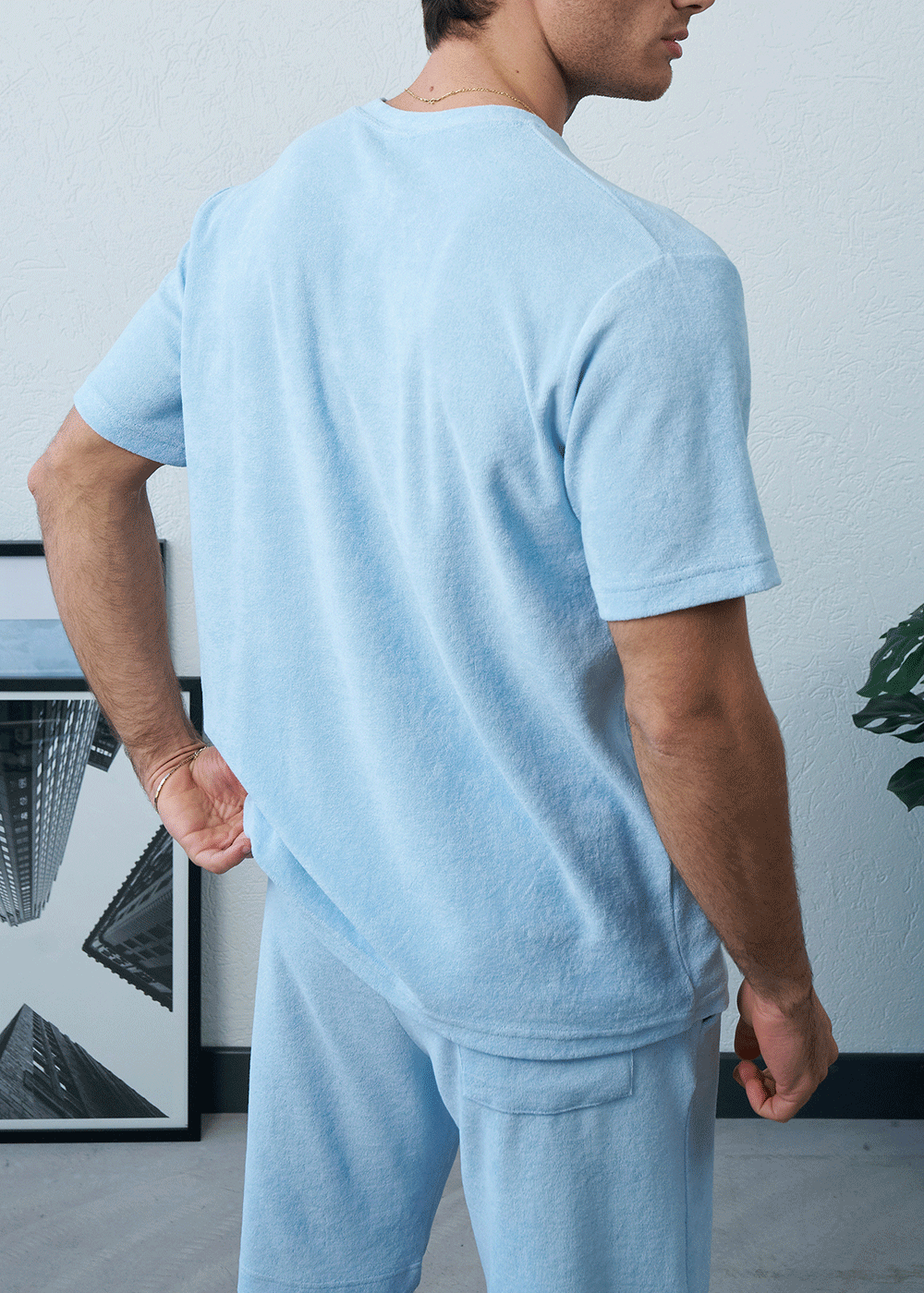 Πετσετέ Σετ Co-ord Terry Studio – Γαλάζιο – 6