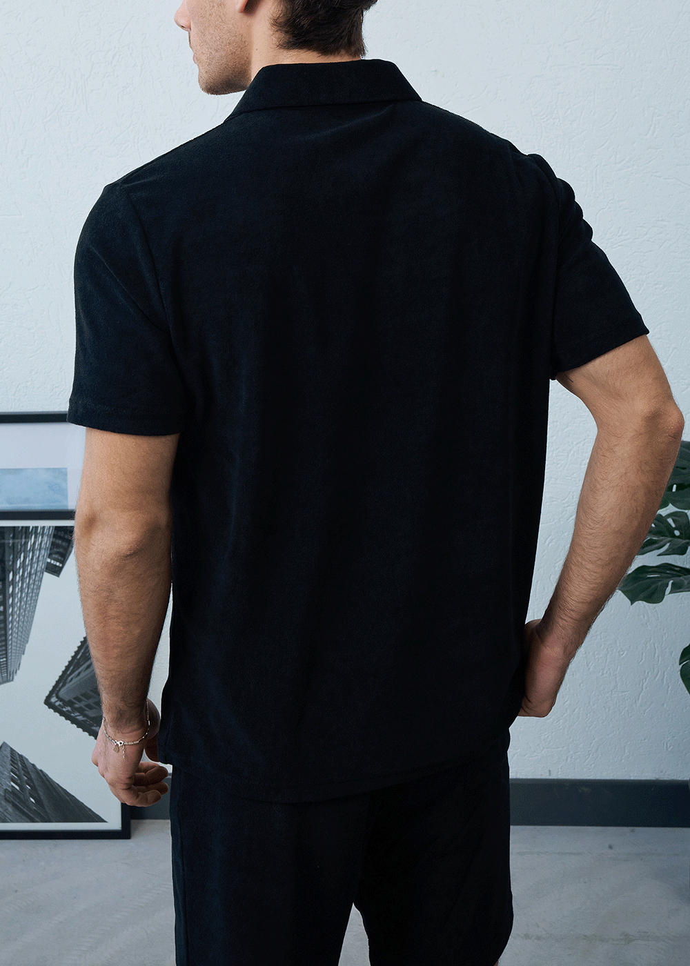 Πετσετέ Σετ Co-ord Terry Studio – Μαύρο – 6