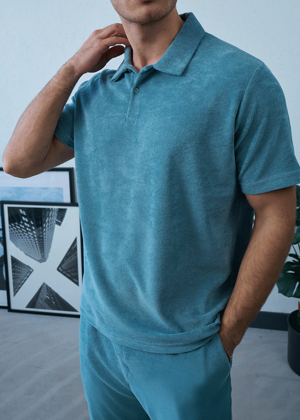 Πετσετέ Σετ Co-ord Terry Studio – Μιντ – 2