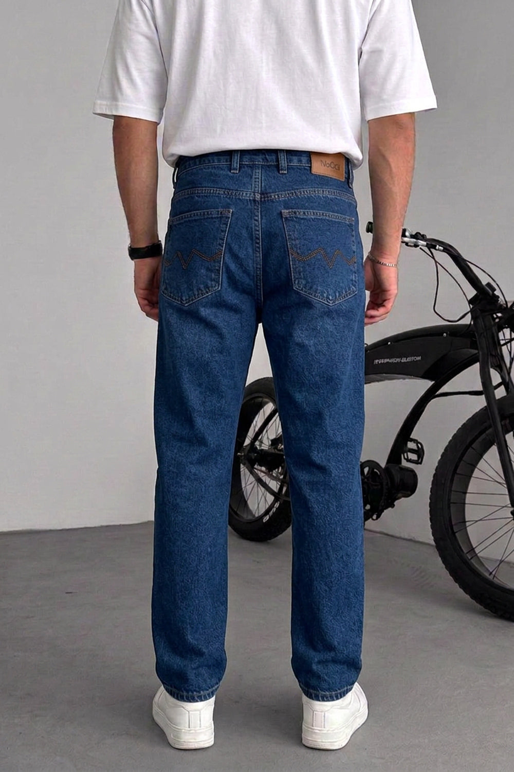 Ανδρικό Τζιν Παντελόνι Relaxed Straight Fit – Σκούρο Μπλε