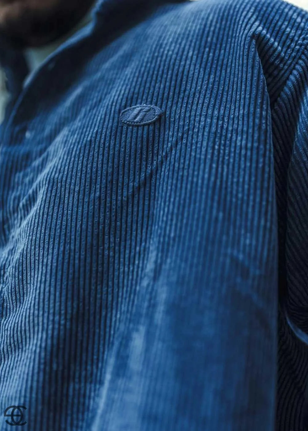 Urban Cool Κοτλέ Πουκάμισο Σε Oversized Γραμμή - Απαλό Μπλε – 4