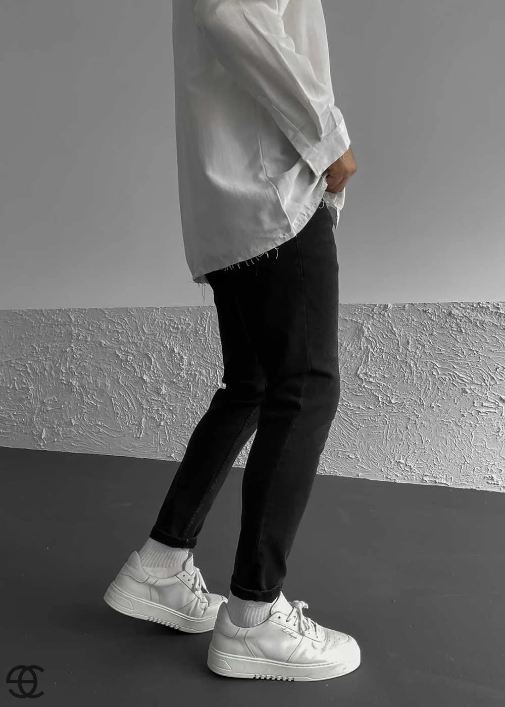 Basic Skinny Jeans Ελαστικό -Μαυρό – 2