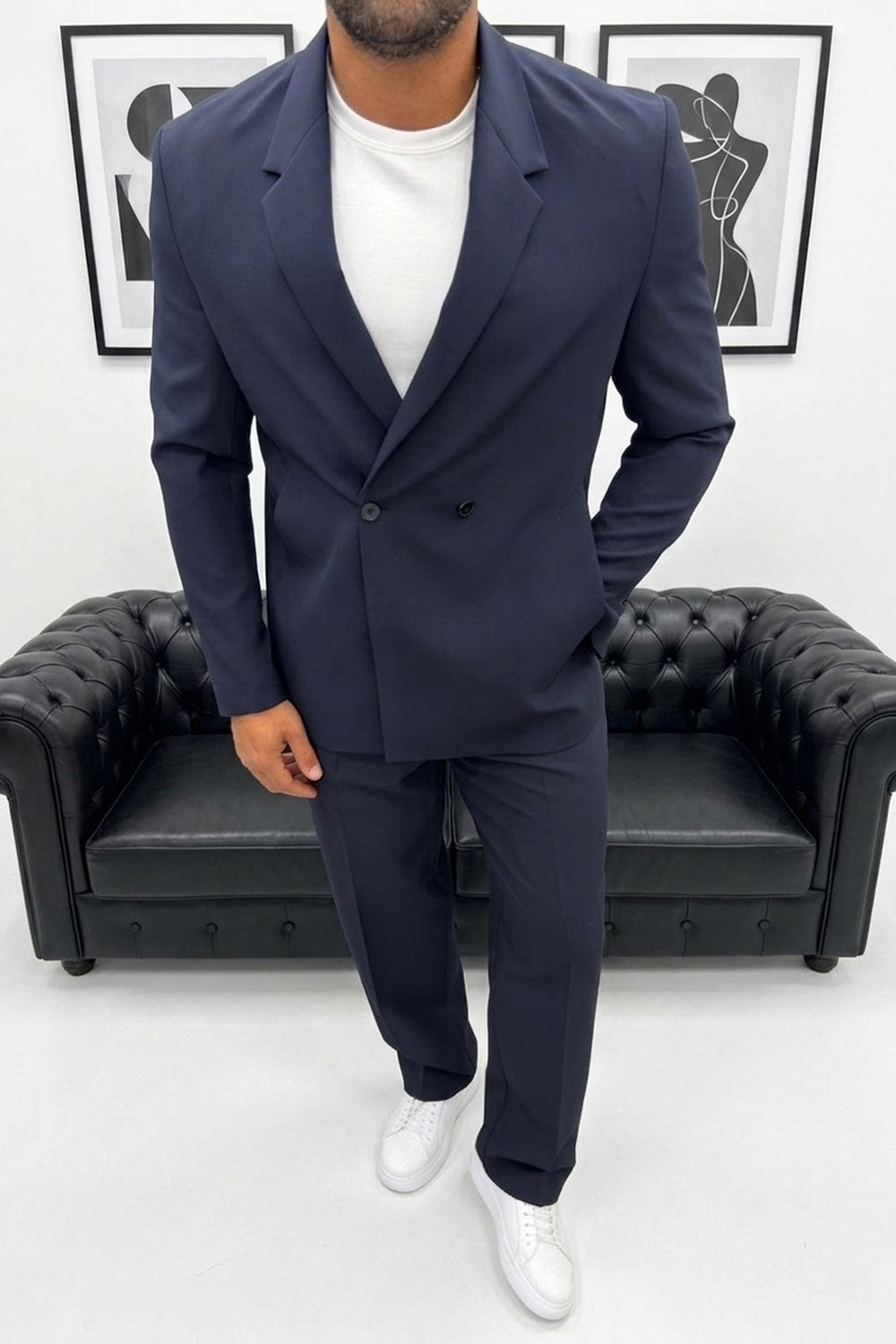 Oversized Suit "AGIBOSS" – Dark Blue