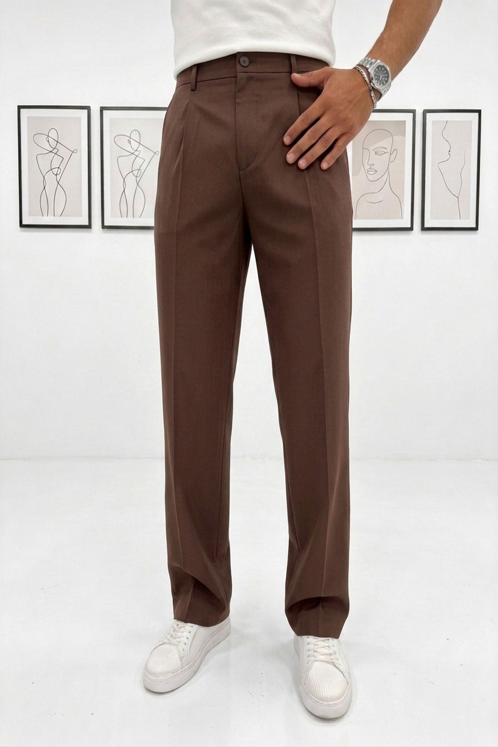 Oversized Suit "AGIBOSS" – Καφέ