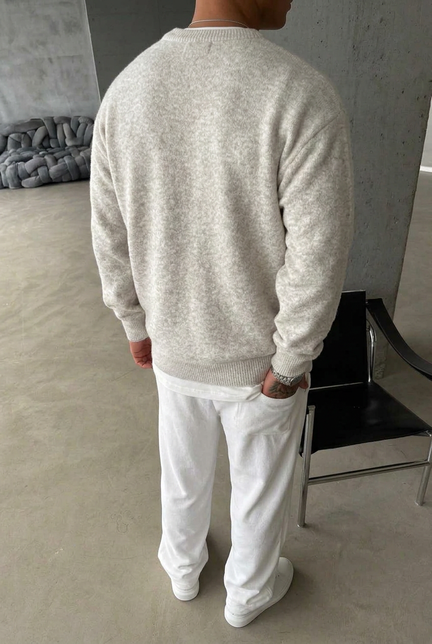 Ανδρικό Premium Πλεκτό EST  Cozy Soft - Μπεζ