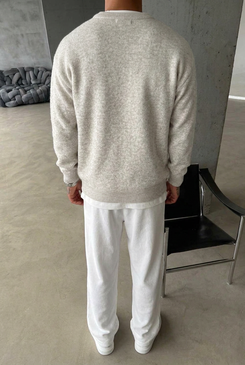 Ανδρικό Premium Πλεκτό EST  Cozy Soft - Μπεζ