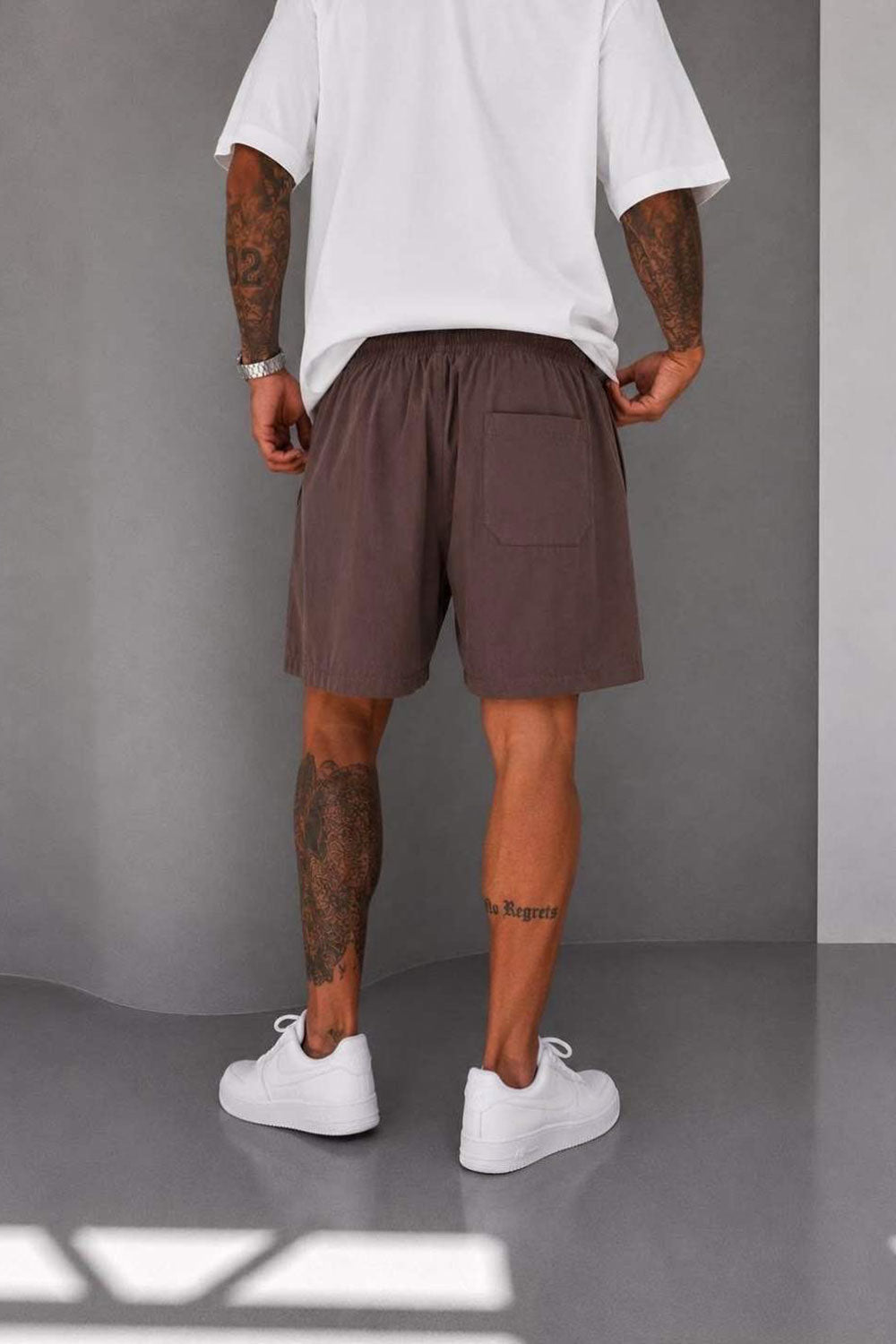 Βερμούδα Tencel-Blend Urban Drawstring Studio – Καφέ