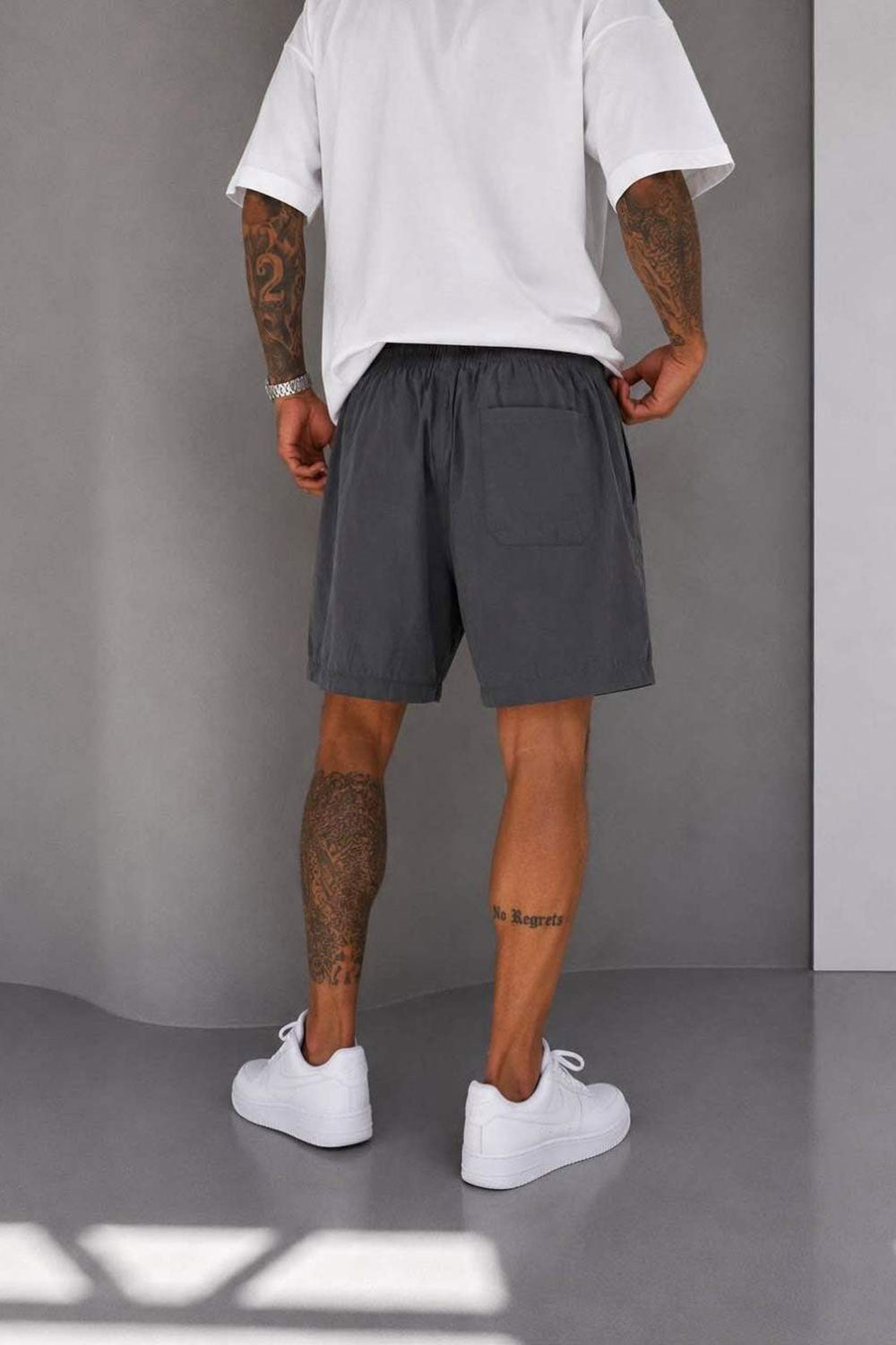 Βερμούδα Tencel-Blend Urban Drawstring Studio – Μαύρο